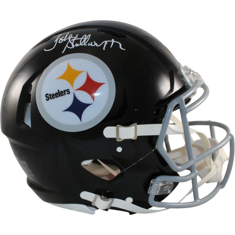 John Stallworth Autographed Pittsburgh Steelers Authentic Throwback Helmet
