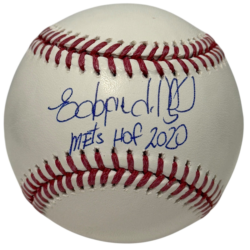 Edgardo Alfonzo Signed Rawlings Official MLB Baseball Mets HOF JSA Witness