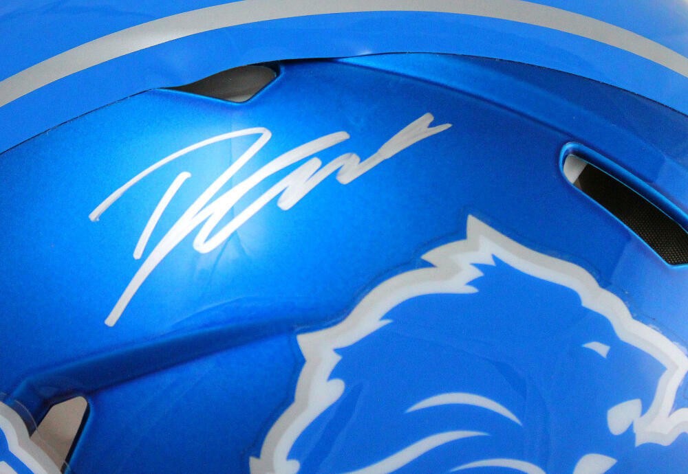 D'Andre Swift Autographed Detroit Lions Flash Speed Authentic Helmet