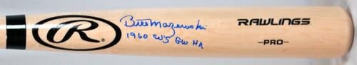 Bill Mazeroski Signed Rawlings Pro Baseball Bat Inscribed "60 WS GW HR"