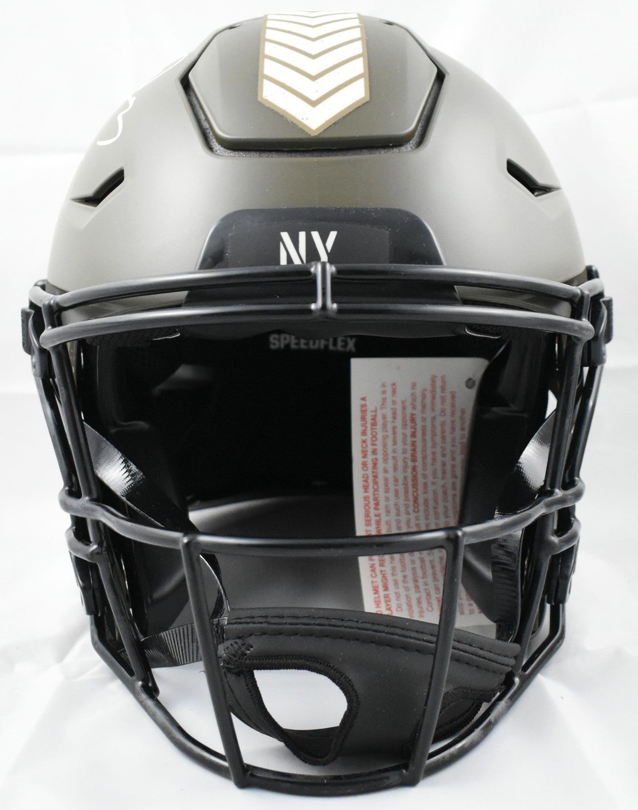Abdul Carter Signed New York Giants Salute to Service Speedflex Helmet