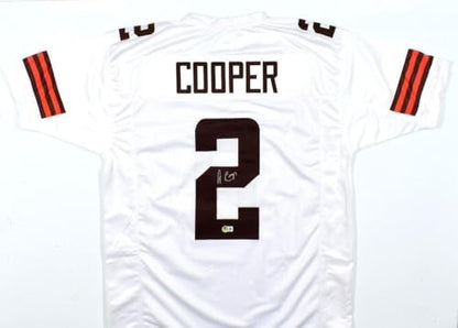 Amari Cooper Autographed Cleveland Browns White Custom Jersey