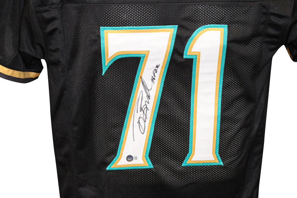 Tony Boselli Signed Jacksonville Jaguars Pro Style Black Jersey BAS