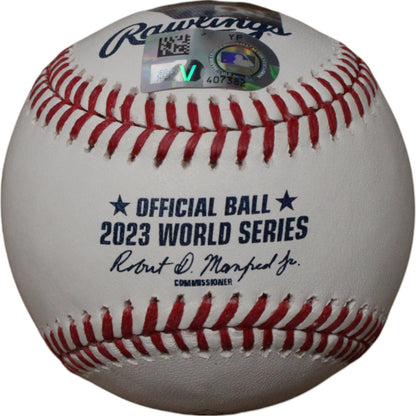 Max Scherzer Autographed Texas Rangers Baseball ('23 WS Champs)
