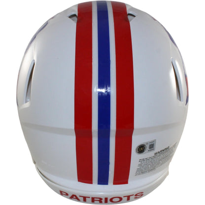 AJ Brown Signed New England Patriots Throwback Authentic Helmet