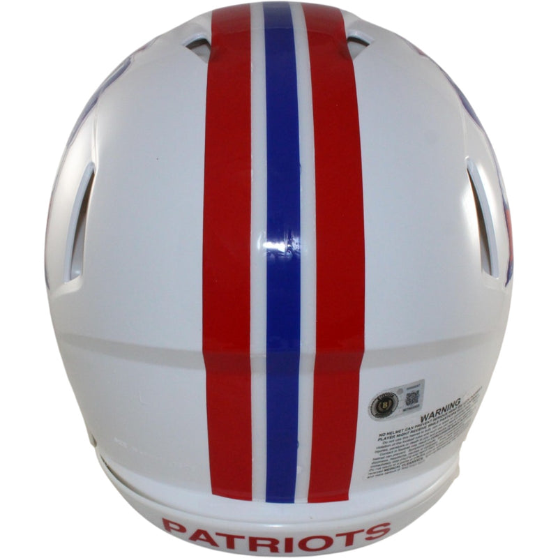 AJ Brown Signed New England Patriots Throwback Authentic Helmet