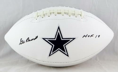 Gil Brandt Signed Dallas Cowboys Logo Football (HOF Inscription)