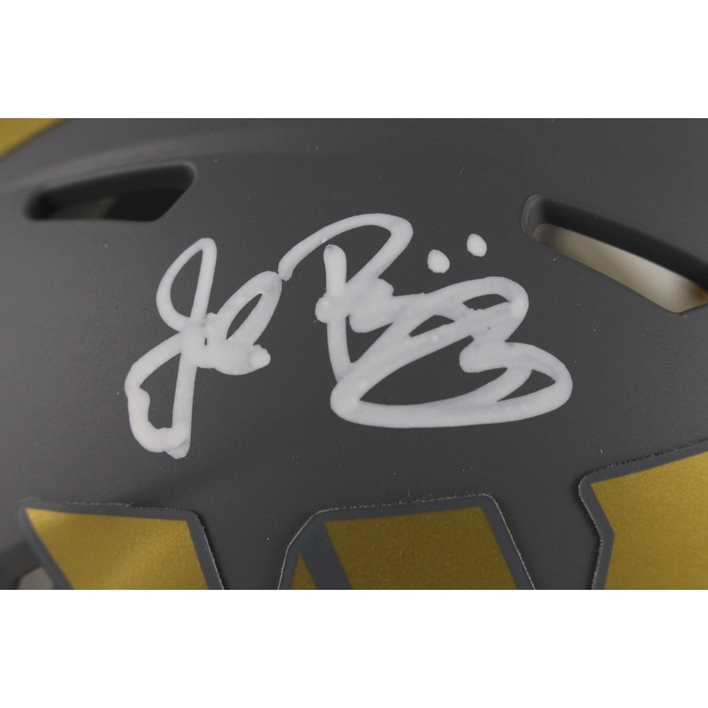 John Riggins Autographed Washington Commanders Slate Mini Helmet