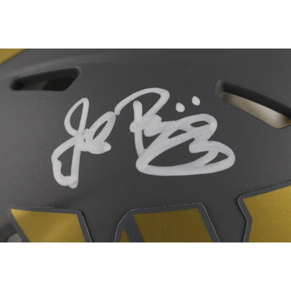 John Riggins Autographed Washington Commanders Slate Mini Helmet