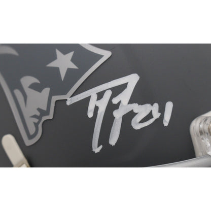 Ty Law New England Patriots Autographed Slate Mini Helmet