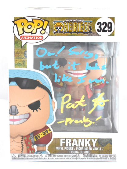 Patrick Seitz Signed One Piece Franky Funko Pop #329 Inscribed