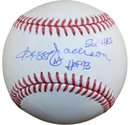 Reggie Jackson Signed New York Yankees Official MLB Baseball (HOF / 563 HR)