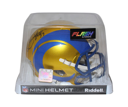 Eric Dickerson Signed Los Angeles Rams Flash Mini Helmet (Beckett)