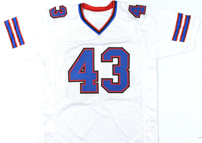 Terrel Bernard Signed Buffalo Bills White Custom Jersey