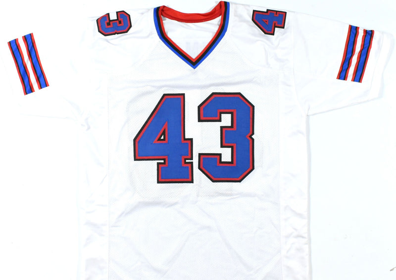 Terrel Bernard Signed Buffalo Bills White Custom Jersey