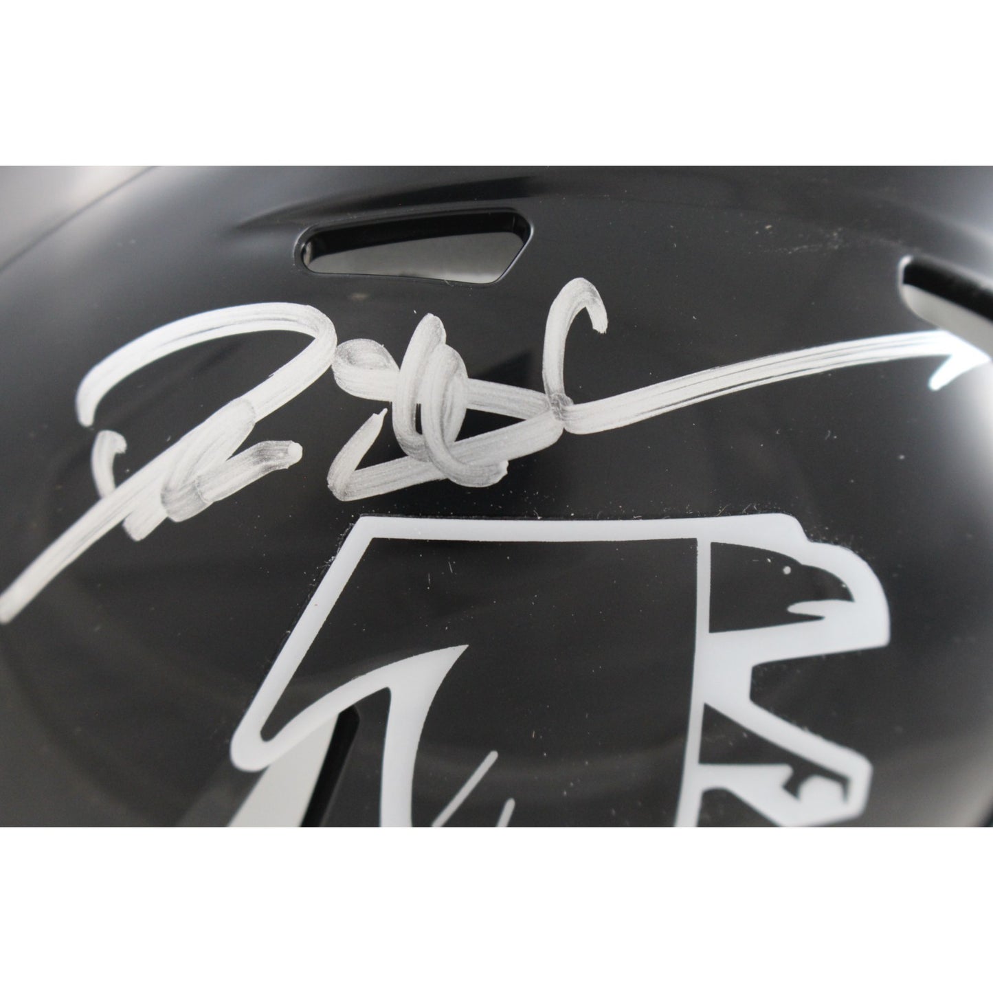 Deion Sanders Atlanta Falcons Autographed Throwback Mini Helmet (BAS)