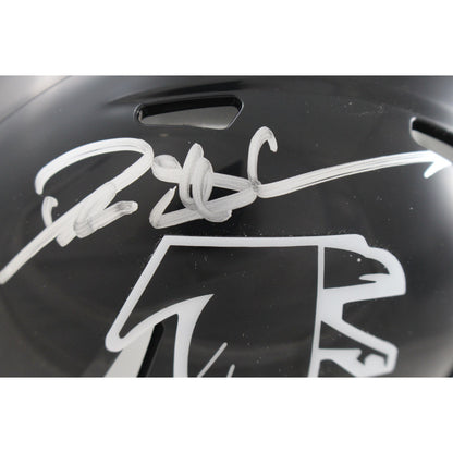 Deion Sanders Atlanta Falcons Autographed Throwback Mini Helmet (BAS)