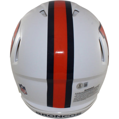 Bo Nix Signed Denver Broncos Full Size 2023 Alternate Helmet