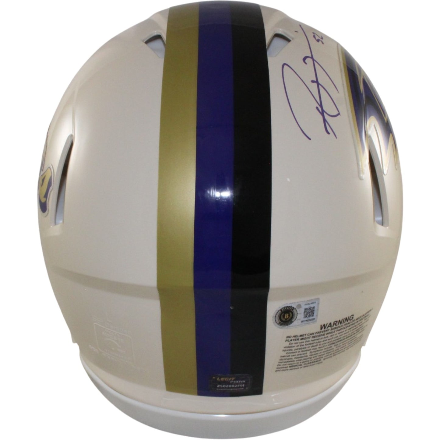 Ray Lewis Signed Baltimore Ravens Authentic Throwback Helmet