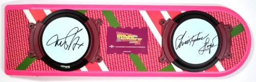 Michael J. Fox & Christopher Lloyd Signed Back To The Future Hoverboard