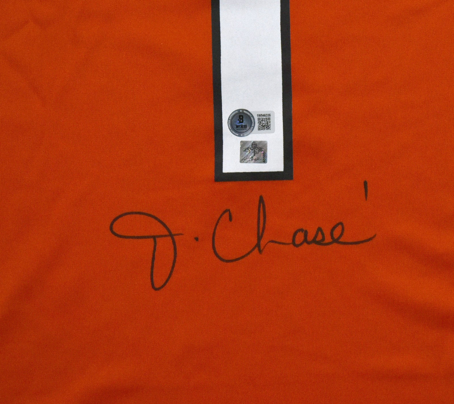 Ja'Marr Chase Autographed Cincinnati Bengals Orange Nike Jersey