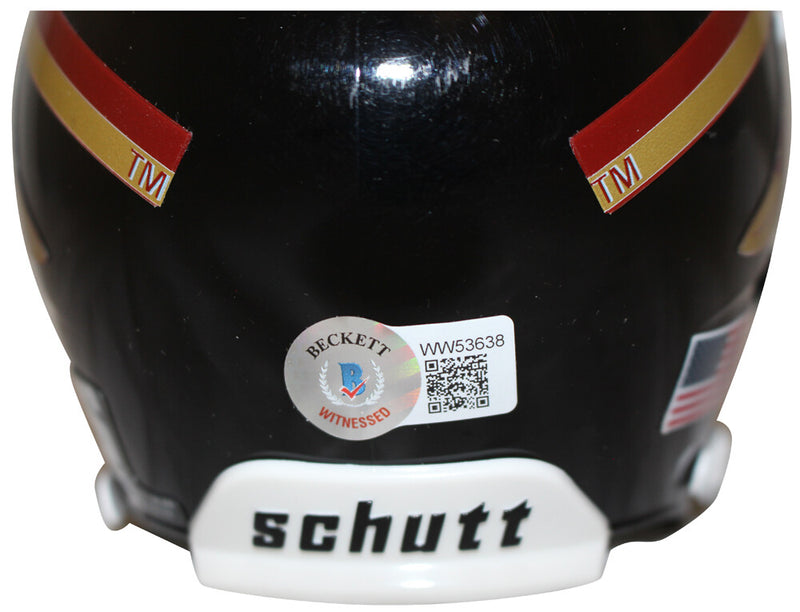 Derrick Brooks Signed Florida State Seminoles Black Schutt Mini Helmet