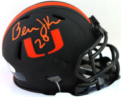 Bernie Kosar Autographed Miami Hurricanes Eclipse Mini Helmet