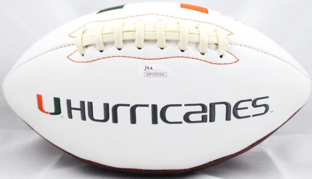 Lamar Miller Signed Miami Hurricanes Logo Football
