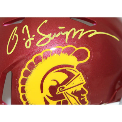 O.J. Simpson USC Trojans Autographed Mini Helmet