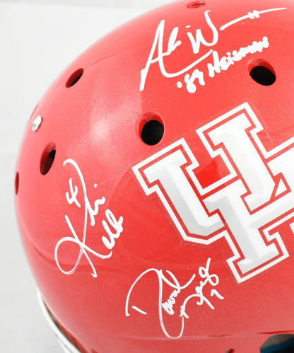 Case Keenum, Andre Ware & Houston Legends Multi-Signed Full Size Helmet