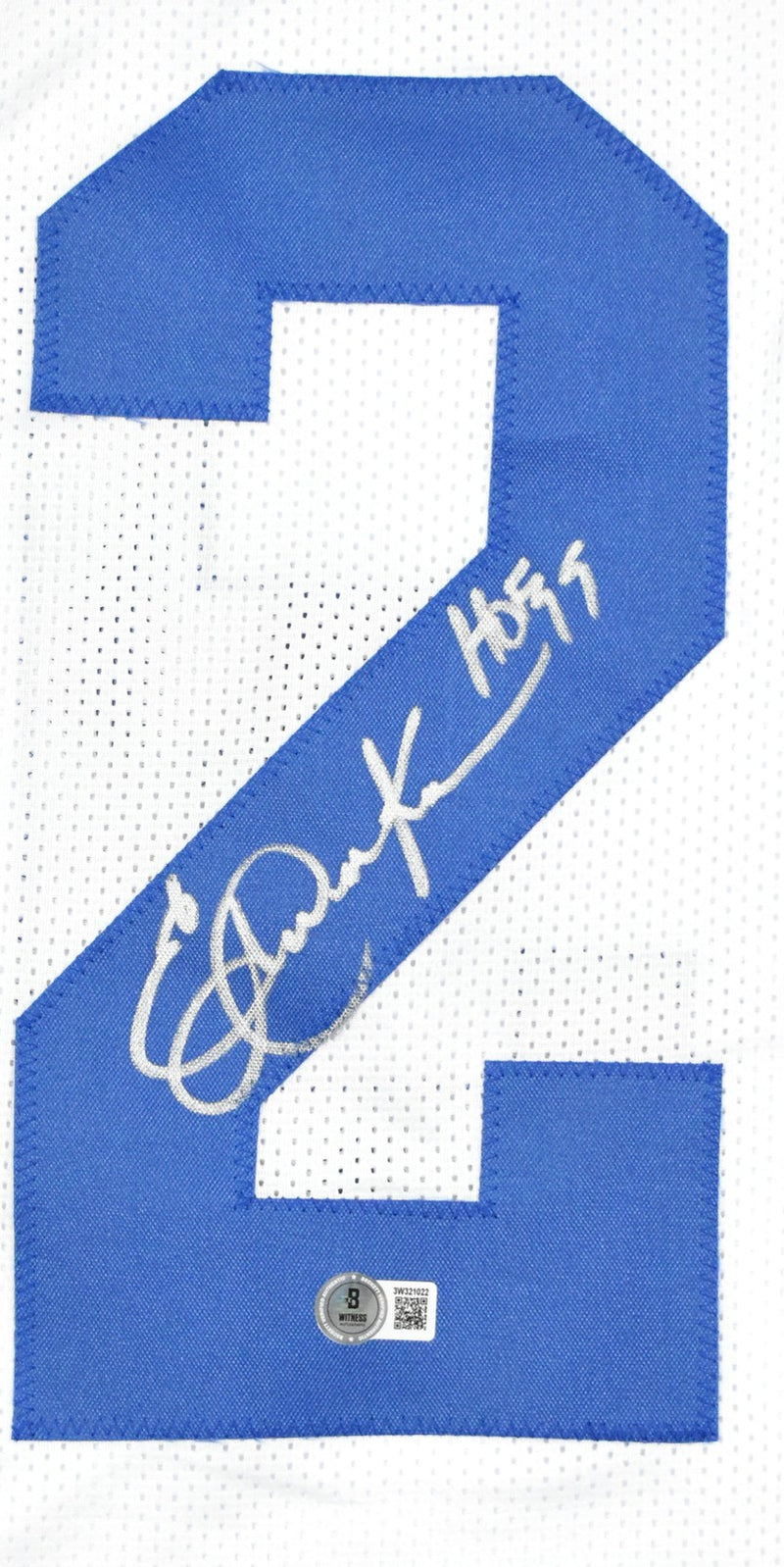 Eric Dickerson Signed Los Angeles Rams White Custom Jersey