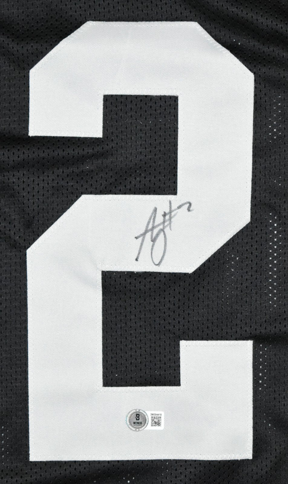 Ashton Jeanty Autographed Las Vegas Raiders Style Custom Black Jersey