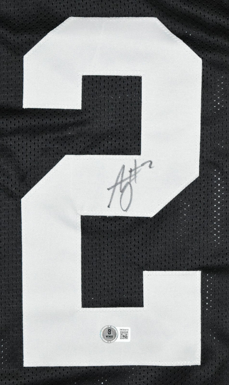 Ashton Jeanty Autographed Las Vegas Raiders Style Custom Black Jersey