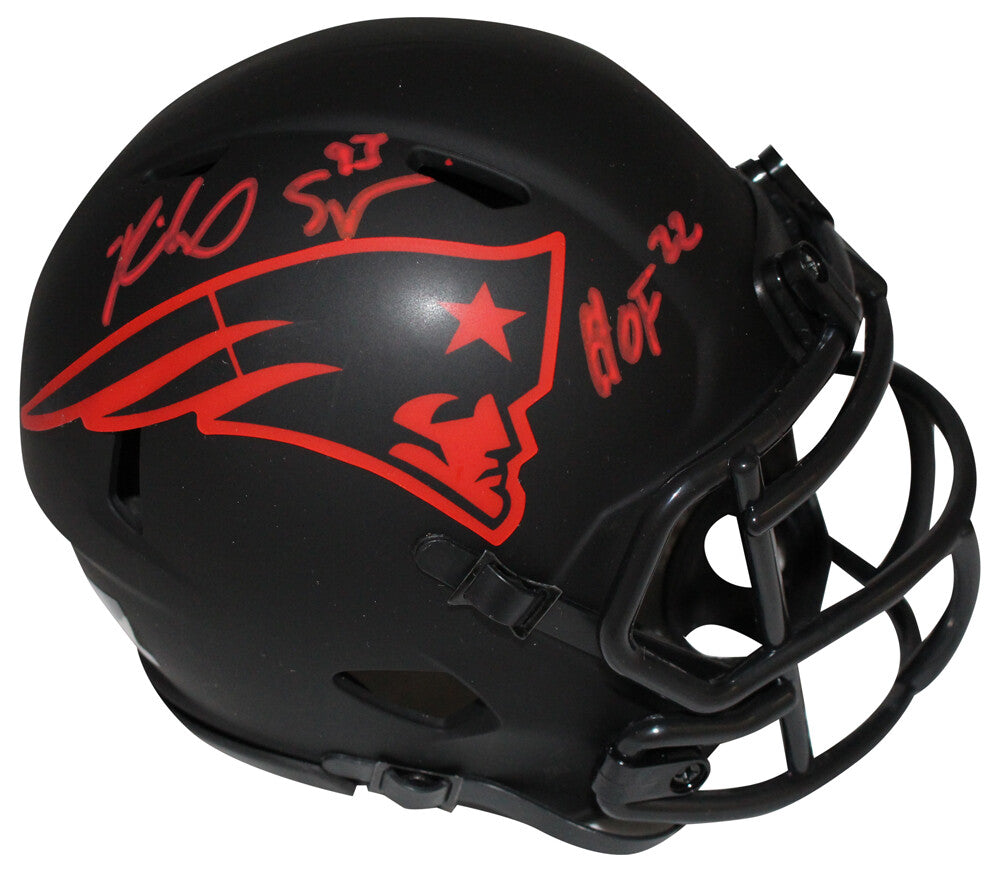 Richard Seymour Signed New England Patriots Eclipse Mini Helmet (HOF)