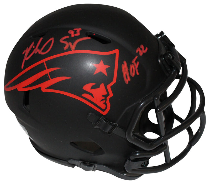 Richard Seymour Signed New England Patriots Eclipse Mini Helmet (HOF)