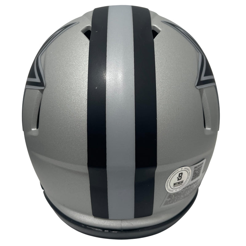 Drew Pearson Signed Dallas Cowboys Rave Mini Helmet HOF 21 BAS
