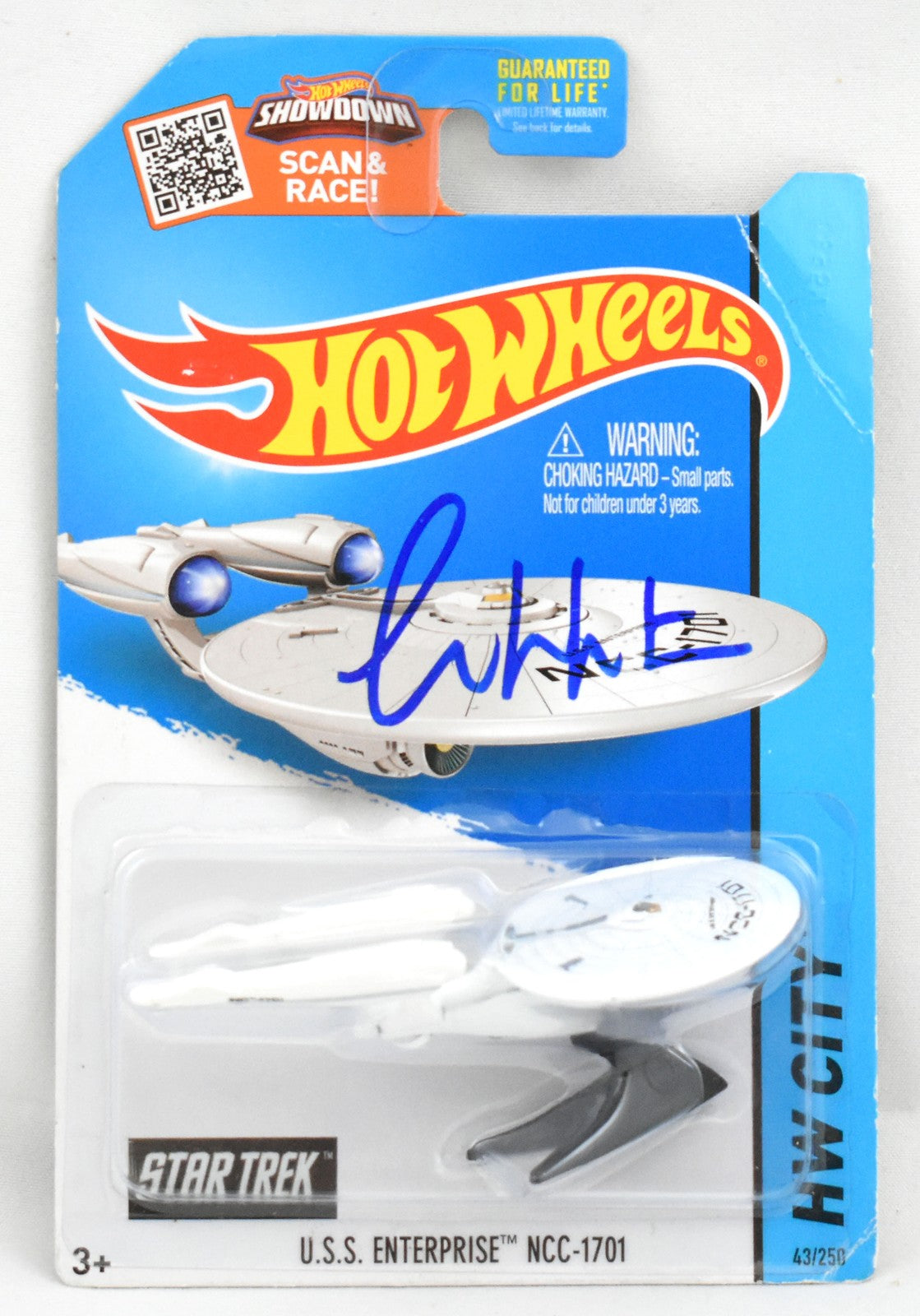 William Shatner Signed Star Trek USS Enterprise Hot Wheels Figurine