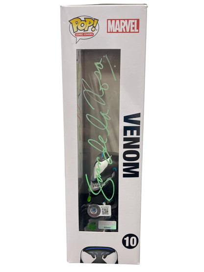 Tom Hardy & Sam De La Rosa Signed Venom Funko Pop Comic Cover #10