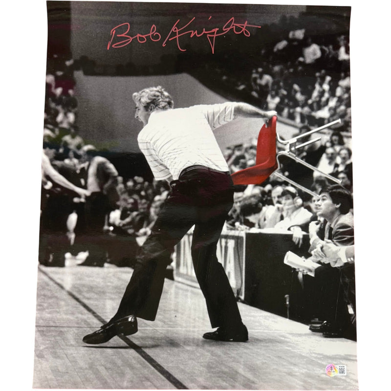 Bobby Knight Autographed Indiana Hoosiers 16x20 Photo