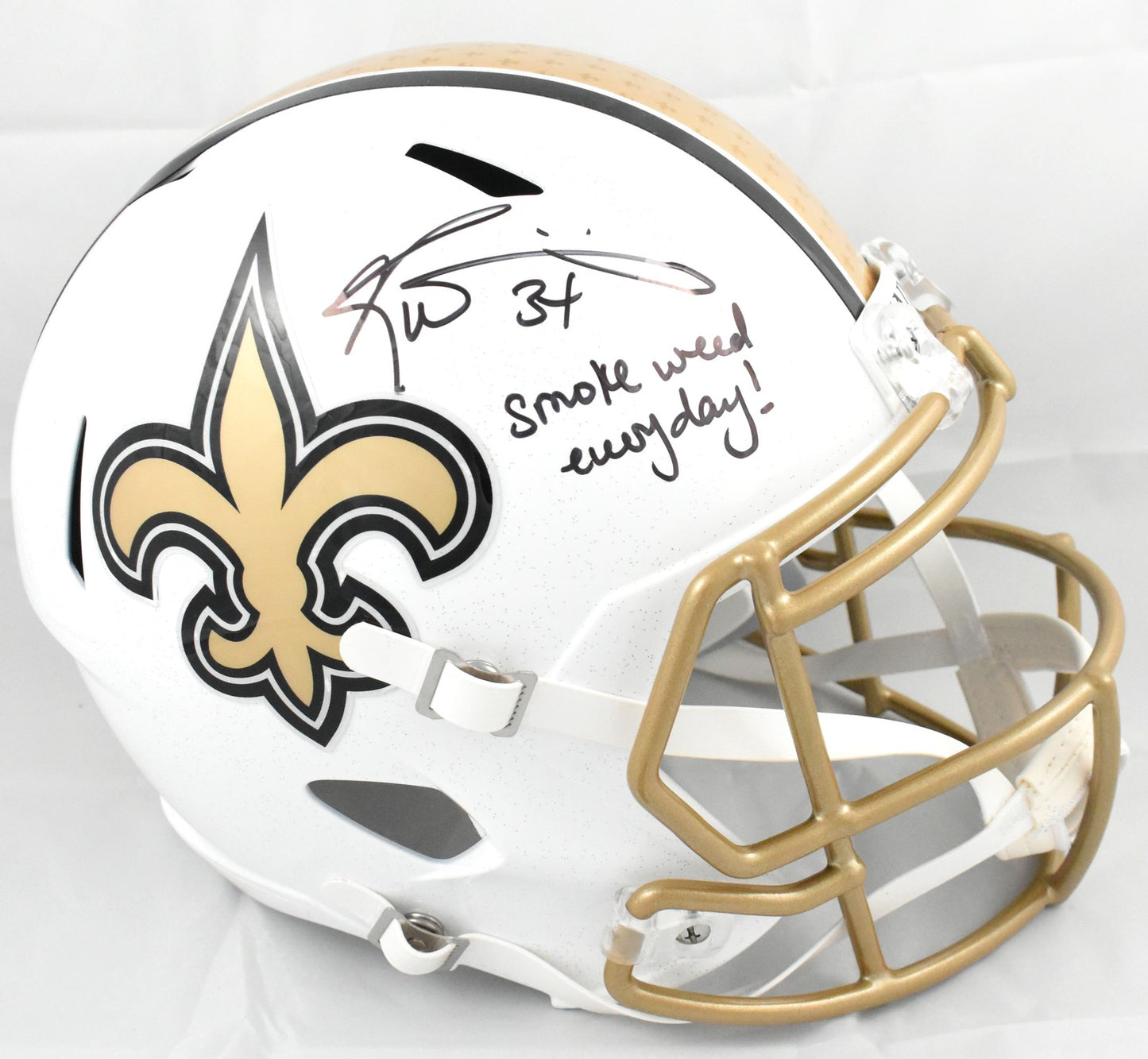 Ricky Williams Signed New Orleans Saints Full Size 2025 Alternate Helmet