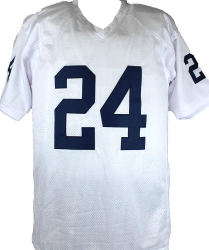Miles Sanders Signed White Custom College Style Jersey