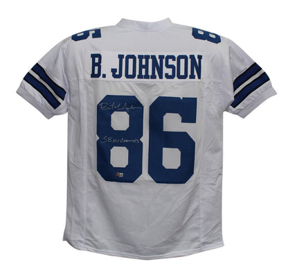 Butch Johnson Signed Dallas Cowboys Custom Football Jersey (BAS COA)