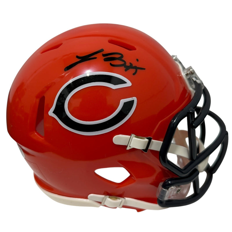 Lance Briggs Signed Chicago Bears Alternate Orange Mini Helmet (JSA)