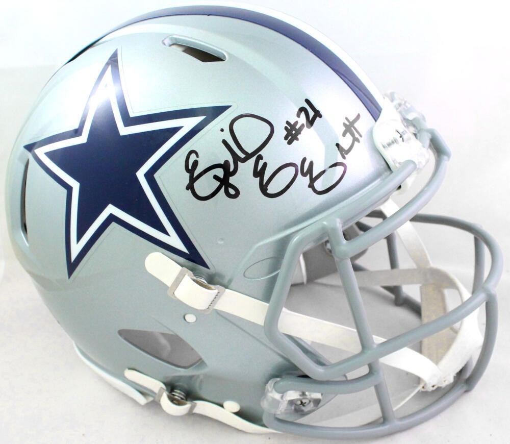 Ezekiel Elliott Autographed Dallas Cowboys Authentic Speed Helmet - Black