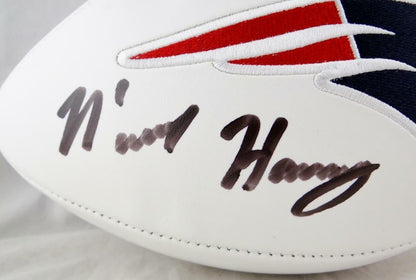 N'Keal Harry Signed New England Patriots Logo Football