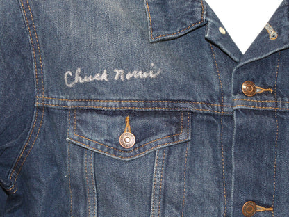 Chuck Norris Signed Walker Texas Ranger Levi's Denim Jacket XL JSA