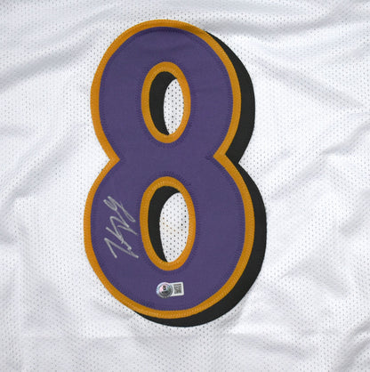 Trent Dilfer Signed White Custom Pro Style Jersey