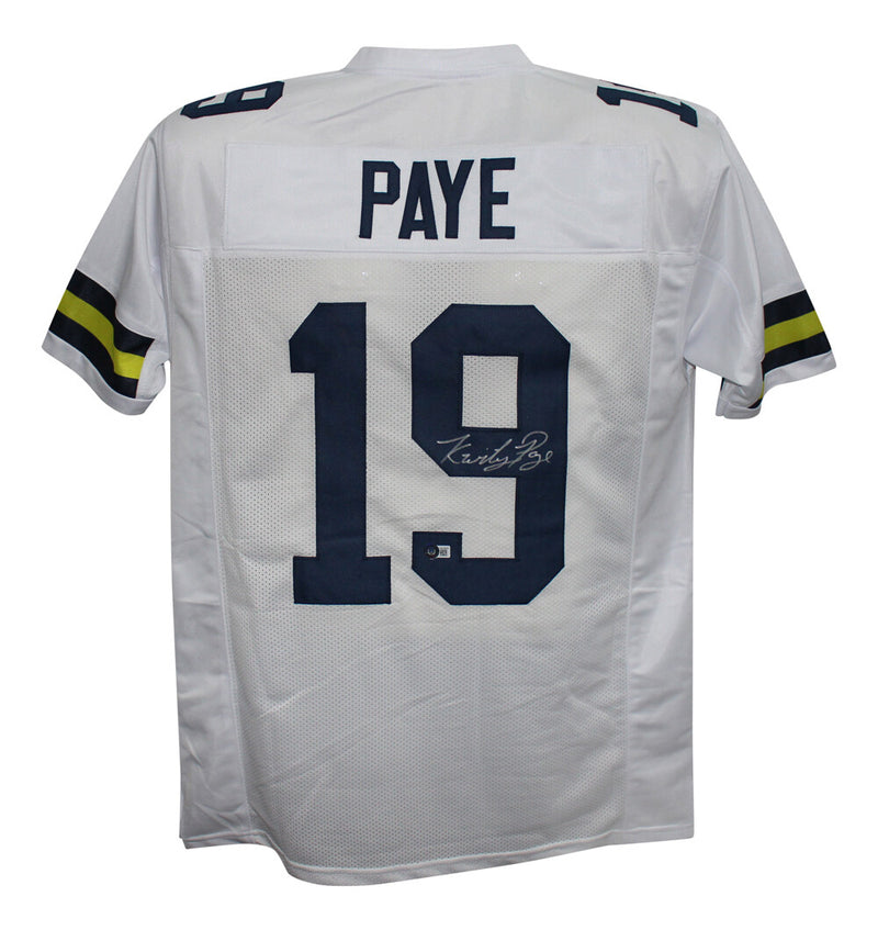 Kwity Paye Autographed Michigan Wolverines Custom College Jersey Beckett