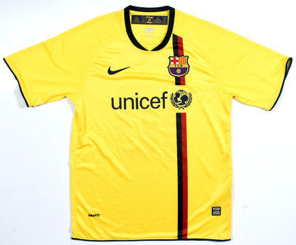 Lionel Messi Autographed Barcelona Yellow Soccer Jersey