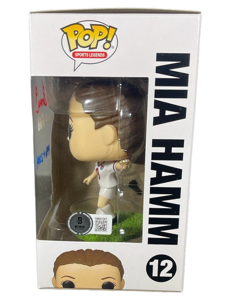 Mia Hamm Signed USA Soccer Funko Pop #12 (Beckett COA)